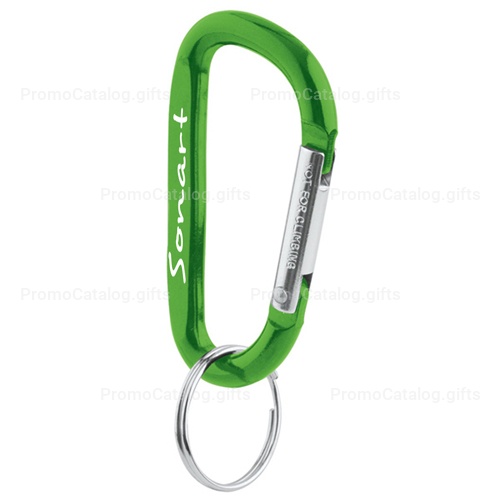 Aluminum Carabiner With Split Key Ring