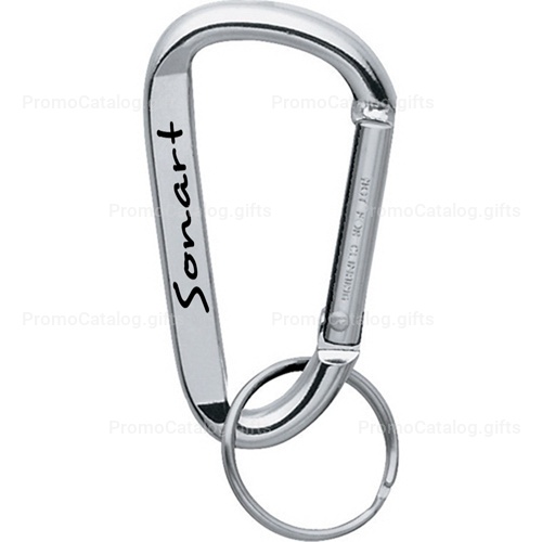 Aluminum Carabiner With Split Key Ring