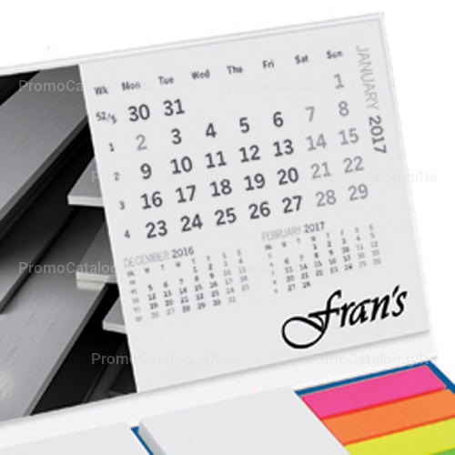 Promotional Calendar Pod With Sticky Notes
