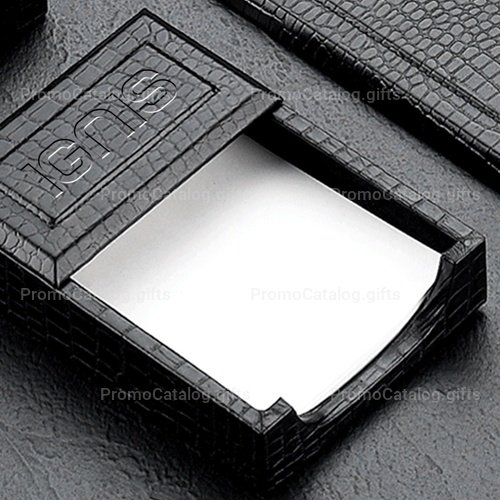 Croco Leather Desk Blotter Accessories Set