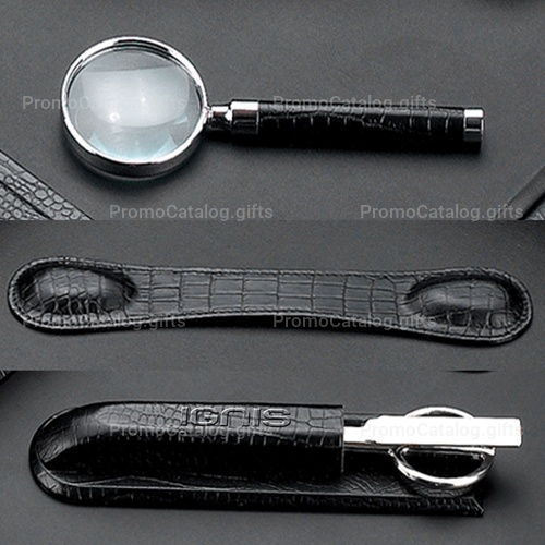 Croco Leather Desk Blotter Accessories Set