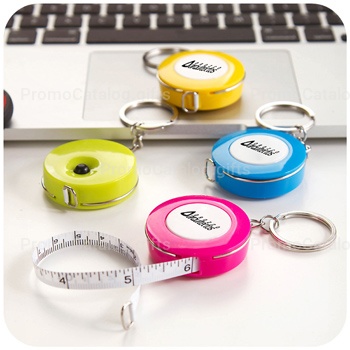 Plastic Mini Tape Measure Keychain