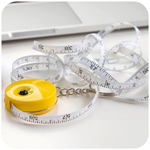 Plastic Mini Tape Measure Keychain