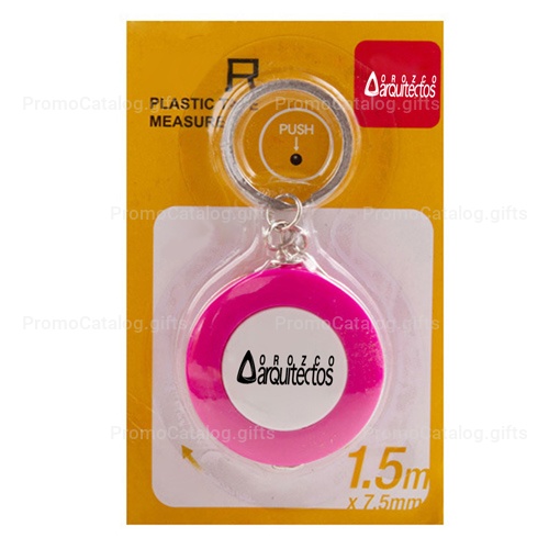 Plastic Mini Tape Measure Keychain