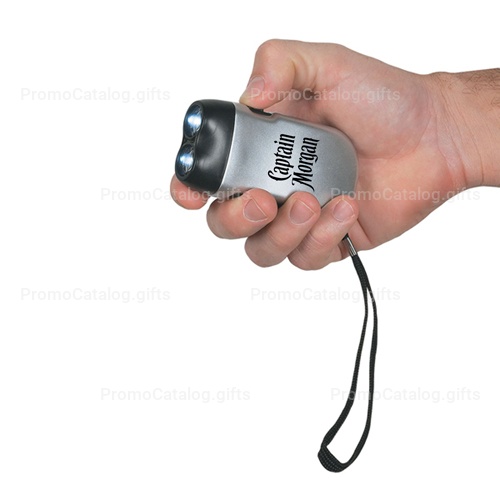 Hand Squeeze Flashlight With Wrist Strap