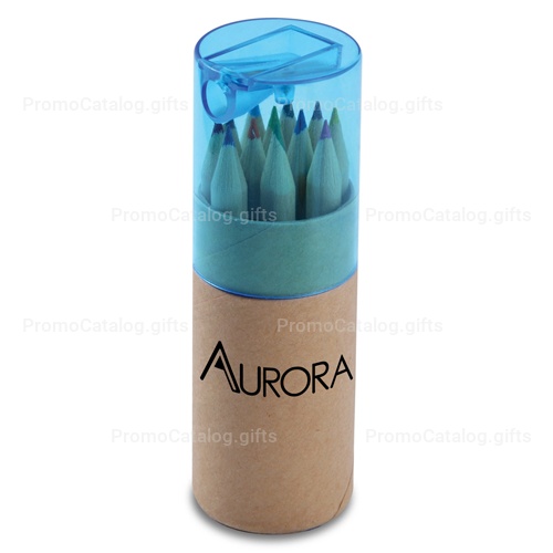 Coloured Pencil Tube With Sharpener