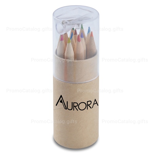 Coloured Pencil Tube With Sharpener