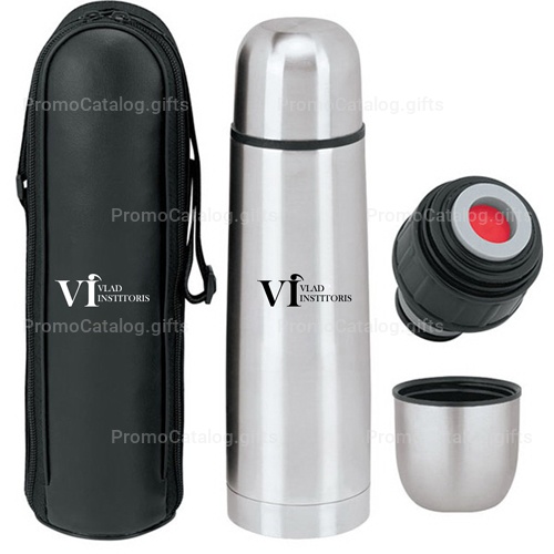 Thermo 17 Oz Flask With Case