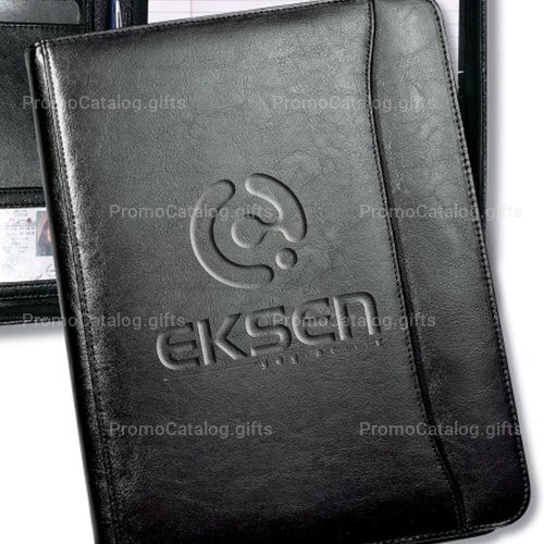 Leather Zippered Portfolio Folder