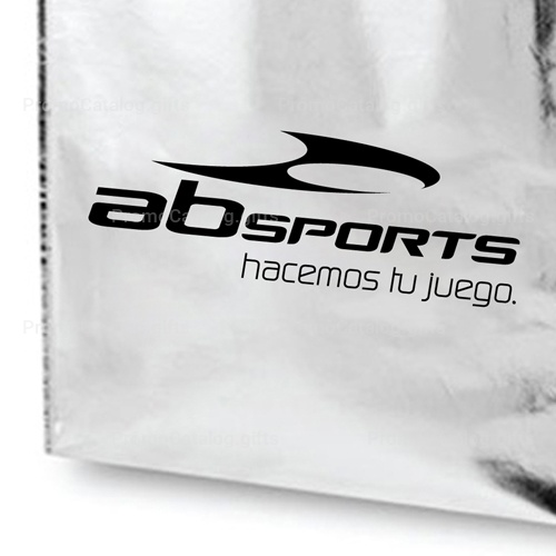 Laminated Metallic Tote Bag With Handle