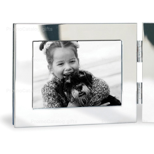 Fold-Up Desk Clock With Photo Frame