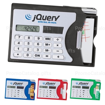 Solar Calculator with Card Holder