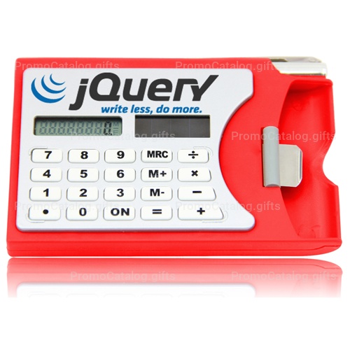 Solar Calculator with Card Holder