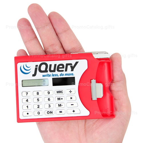 Solar Calculator with Card Holder