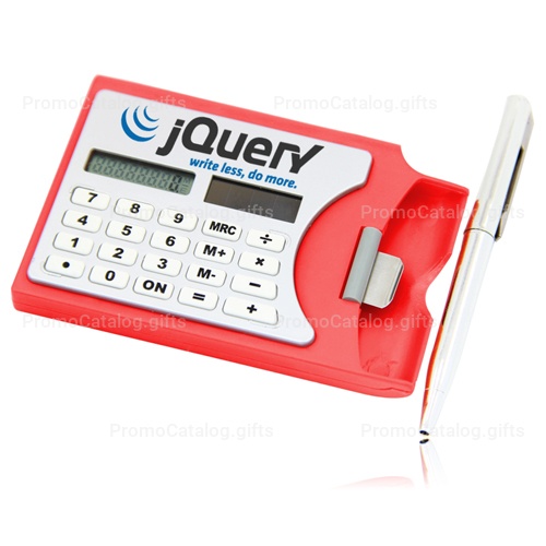 Solar Calculator with Card Holder