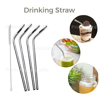 Stainless Steel Straw with Cleaning Brush