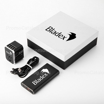 Universal Travel Charger & Power Bank Set