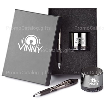Portable Speaker & Pen Gift Set