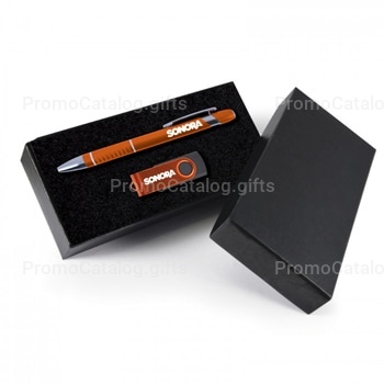 Aluminium Ballpoint Pen & USB Flash Drive Gift Set