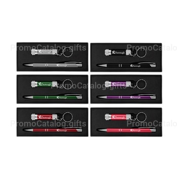 Elegent Metal Pen & Flash Light Gift Set