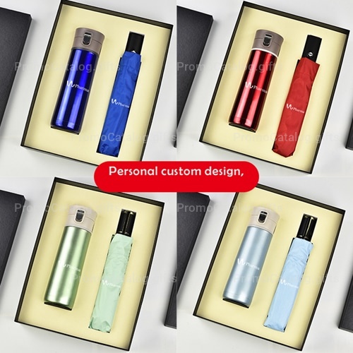 Vaccum Bottle & Umbrella Set