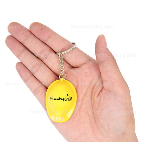 Safety Helmet Keychain With Flashlight