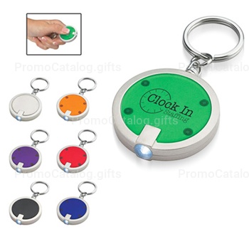 Disc Shaped Led Keychain