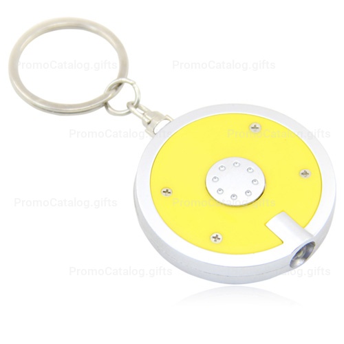 Disc Shaped Led Keychain