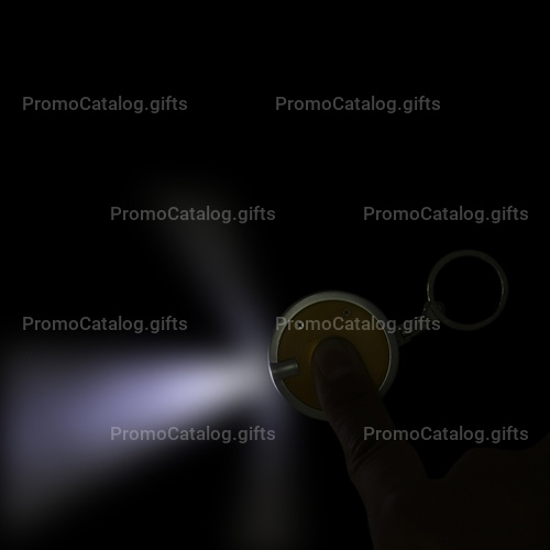 Disc Shaped Led Keychain