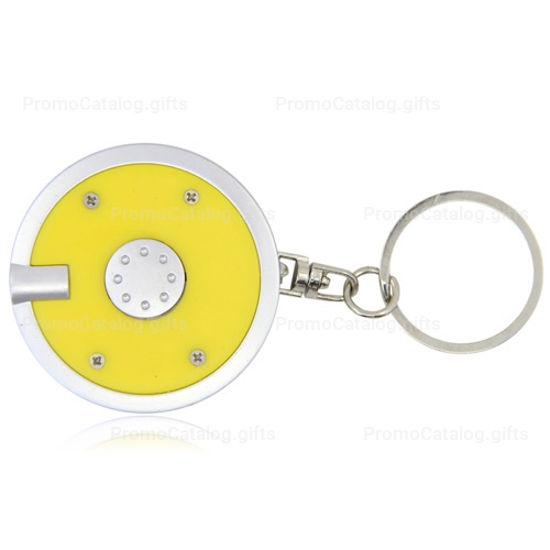 Disc Shaped Led Keychain