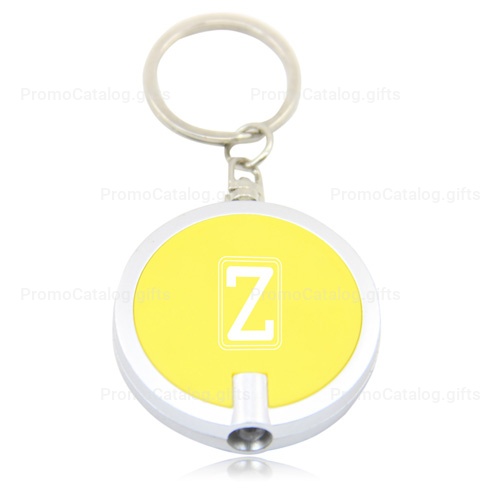 Disc Shaped Led Keychain