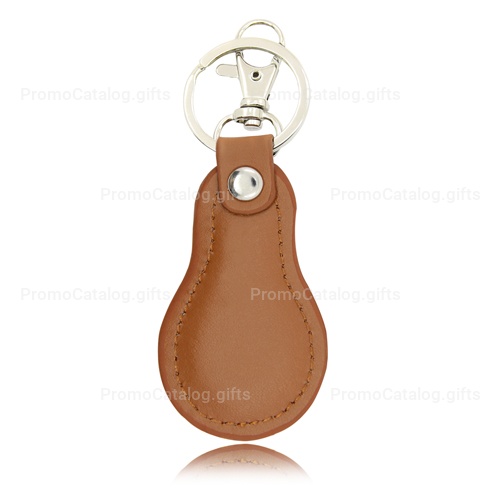 Cool Pear Shape Leather Key Chain