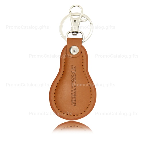 Cool Pear Shape Leather Key Chain
