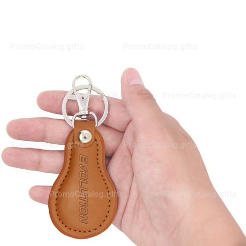 Cool Pear Shape Leather Key Chain