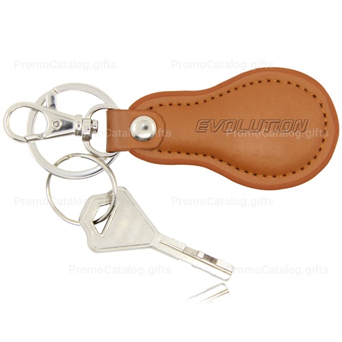 Cool Pear Shape Leather Key Chain