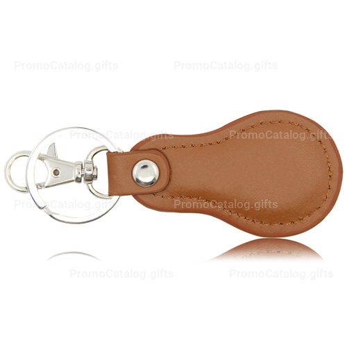 Cool Pear Shape Leather Key Chain