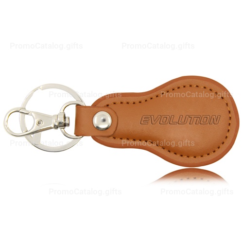 Cool Pear Shape Leather Key Chain