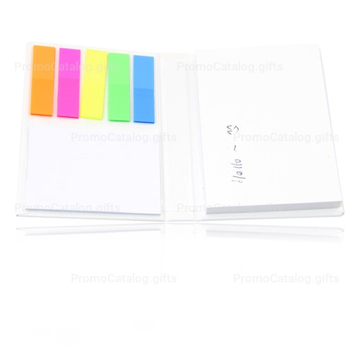 Hardcover Notepad With Flags Memo Pad
