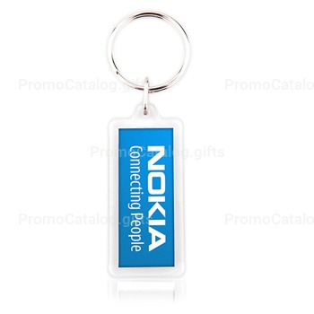 Fancy Rectangle Shaped Acrylic Keychain