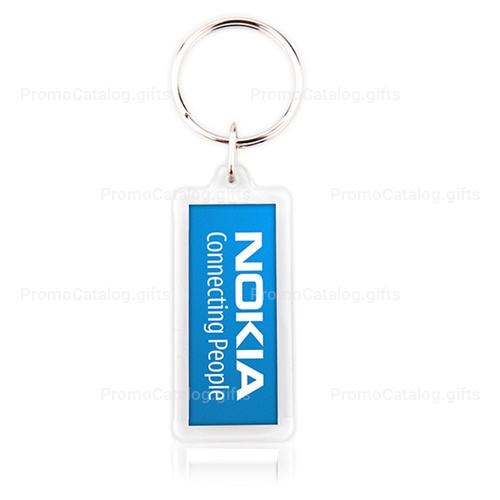 Fancy Rectangle Shaped Acrylic Keychain