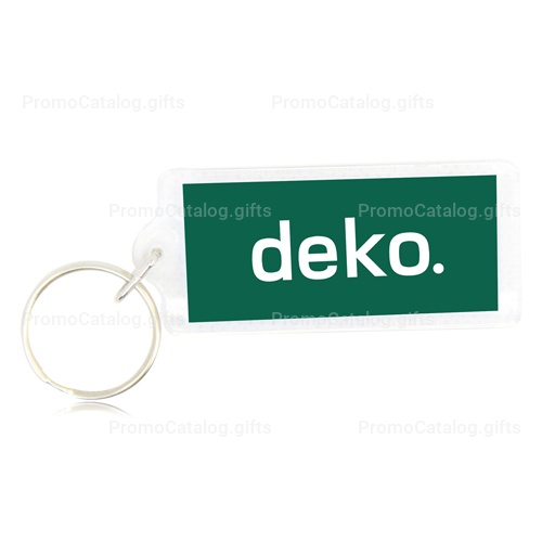 Fancy Rectangle Shaped Acrylic Keychain