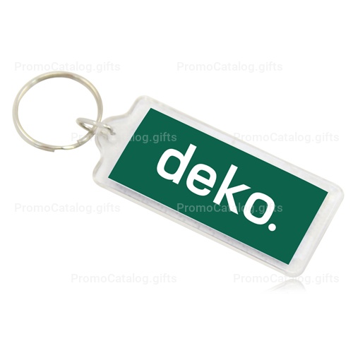 Fancy Rectangle Shaped Acrylic Keychain