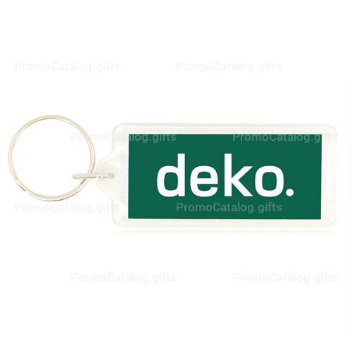 Fancy Rectangle Shaped Acrylic Keychain