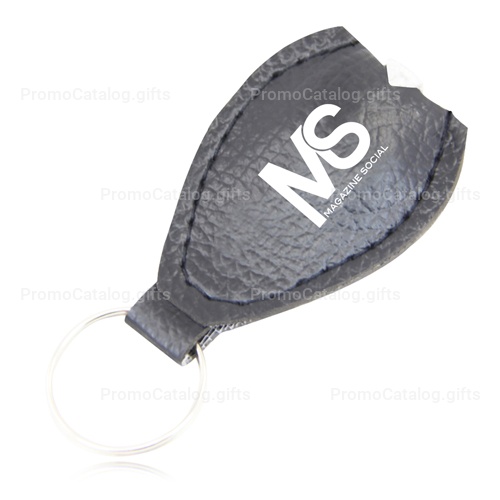 Leatherette Oval Keychain Light