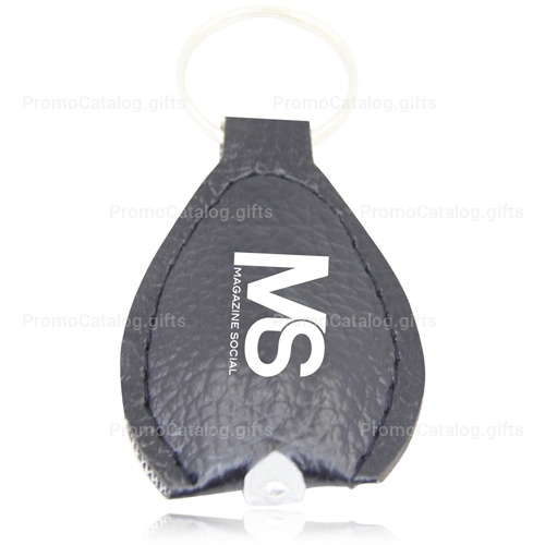 Leatherette Oval Keychain Light