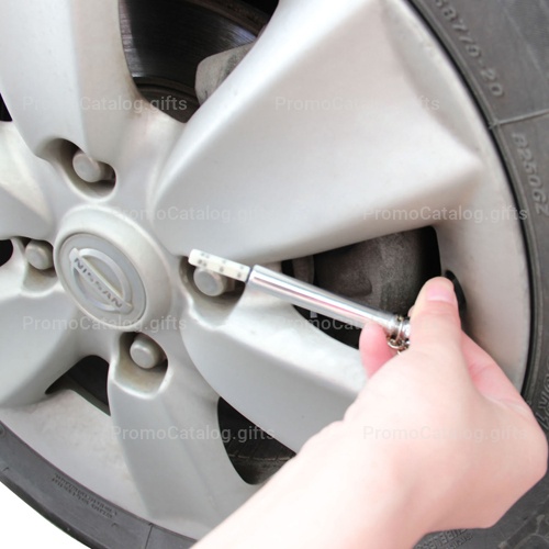 Custom Mini Tire Gauge Keychain