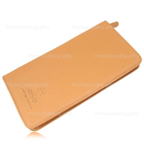 Calfskin Zip-Around Document Holder