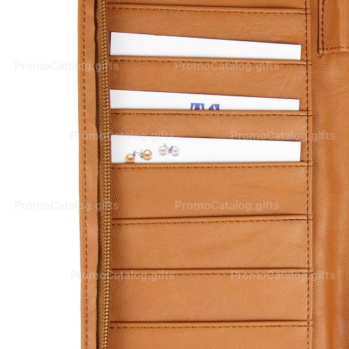 Calfskin Zip-Around Document Holder