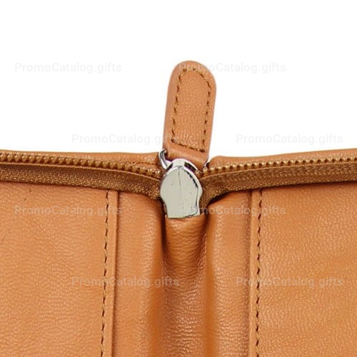 Calfskin Zip-Around Document Holder
