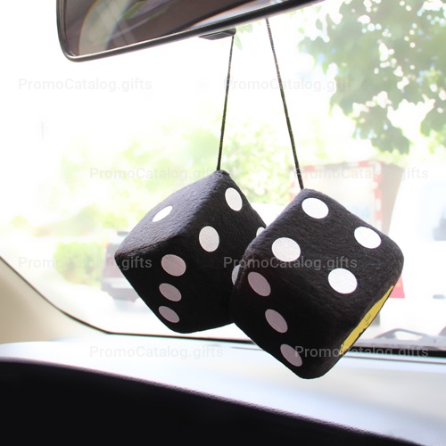 Fuzzy Rear View Mirror Dice